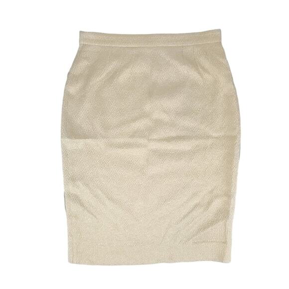 Balenciaga Silk Blend Shimmer Pencil Skirt - Picture 1 of 10